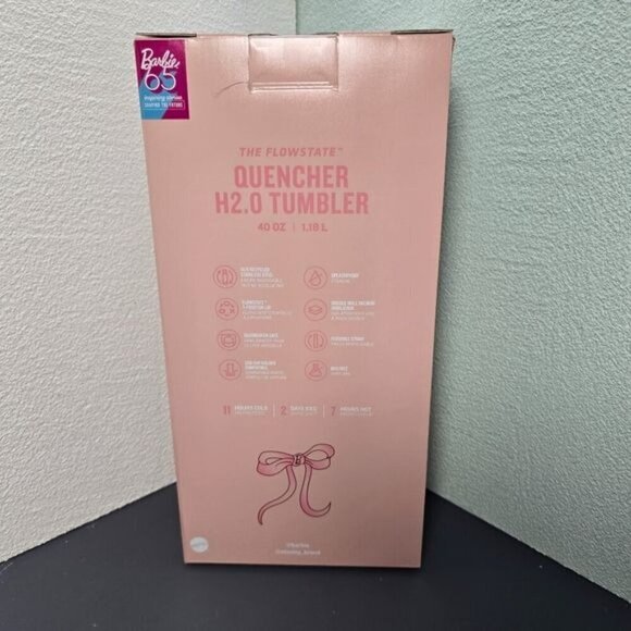 Barbie x Stanley Just Peachy‎ Barbie 40 oz Tumbler Limited Edition NIB - Picture 3 of 4